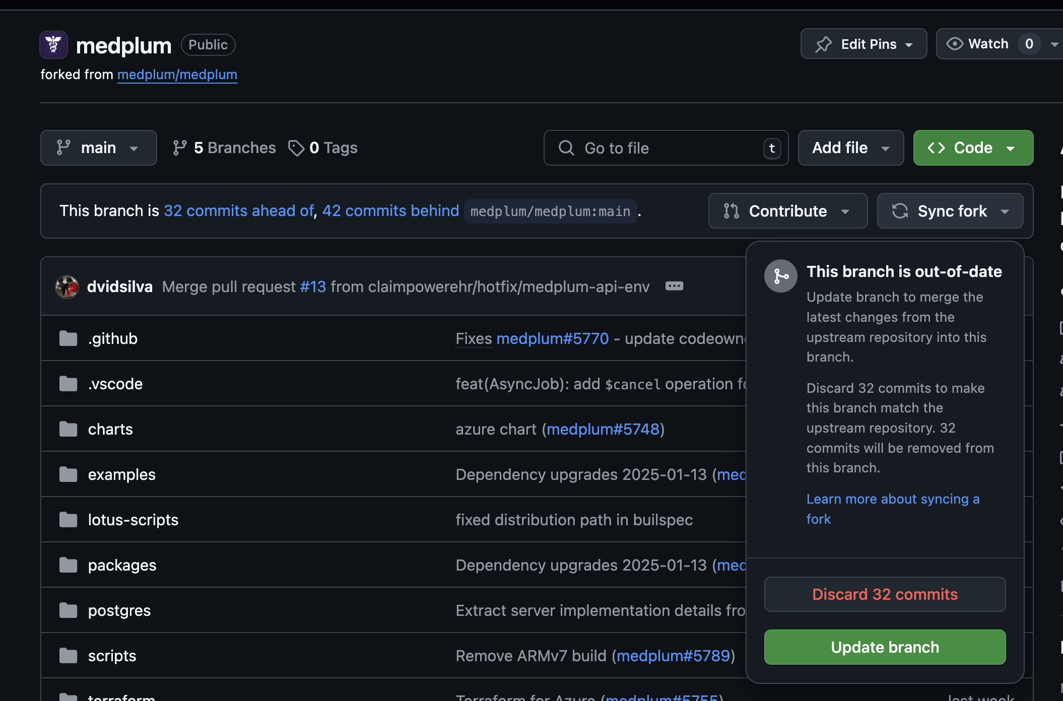 Sync Fork